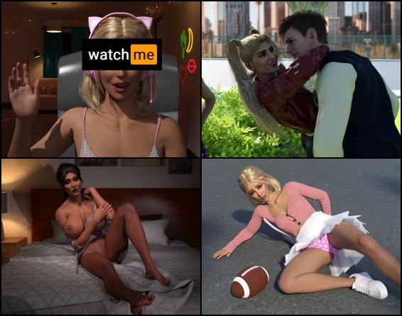 You play the role of a college student who's also a budding streamer. You stumble upon a strange CD called "Watch Me," and, out of curiosity, decide to give it a try. When you load it, a creepy short film begins playing. It's so bizarre that it leaves you feeling both fascinated and uneasy. The images from the film keep haunting you, causing a strange change inside. Now, you must uncover the mystery behind the video. Will you rise to streaming fame, or will your new obsession drag you down? The choice is yours in this eerie and seductive journey! You play the role of a college student who's also a budding streamer. You stumble upon a strange CD called "Watch Me," and, out of curiosity, decide to give it a try. When you load it, a creepy short film begins playing. It's so bizarre that it leaves you feeling both fascinated and uneasy. The images from the film keep haunting you, causing a strange change inside. Now, you must uncover the mystery behind the video. Will you rise to streaming fame, or will your new obsession drag you down? The choice is yours in this eerie and seductive journey!