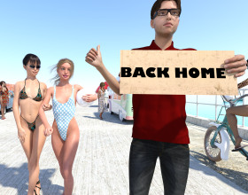 Back Home [v 0.4.p3.02] - You went on vacation to the beach, and it was the most boring week of your life. You want to get home as soon as possible. But on the last day of vacation, you meet the beautiful Jackie. It turned out that she was flying home on the same flight as you. Will you be able to fly away from the beach so easily? You will meet different pretty girls. Each has their own interesting story. Try using them to go home or stay at the beach. The choice is up to you.