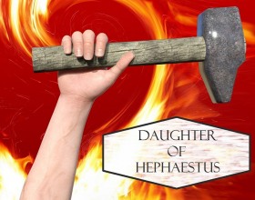 Daughter of Hephaestus Ch 1 - This is a visual novel where you decide how story goes on and what will happen next. It's only beginning but looks promising. This is a story about how it would be if some of ancient Greek Gods would be real. They also have crazy familiar relationship and lots of Mexican soap operas happen every day. But you play as Andrew, a mortal guy from the real world.