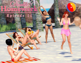 Double Homework - Episode 11 - This game is a continuation of all the fun you are having will all the sexy babes on the yacht. As Deniss lands on the yatch with a massive helicopter, you can use this as an opportunity to go on a date with the beautiful Lauren, sexy Amy, feisty Rachel or Morgan. Whichever girl turns you on the most, all you have to do is choose. After the hot date, your insatiable cock will have another sex party with Morgan and Mrs. Walsh. The way they suck your cock and ride it makes you know how hungry they are for every inch of your beautiful cock. Enjoy this threesome and so much more on this great episode of an even greater series!