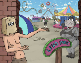 Fuckerman: Lewd Park [v 0.2] - Join our charismatic couple on a thrilling new adventure in an amusement park. Experience the enchantment of carousels with horses, navigate tunnels through swimming rivers, uncover secret rooms, and enjoy the panoramic wheel among other exciting attractions. Use W A S D for movement, E for actions, and the mouse to access items from your inventory. Click on the character face icon to switch between characters, adding a dynamic element to the gameplay. Be open to enjoy some lewd sex scenes with either of the characters. Try out your wildest fantasies in this sex park. Everything in it is a tool that will grant you heightened pleasure. How about you start with the Carousel? Wink, wink.