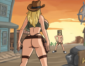 Fuckerman: Wild Breast [v 0.2 +Secrets] - Today, join our heroes in the Wild West. Experience a bank robbery, meet a cool sheriff, encounter Indians, and more. You'll control both characters at different times, shaping the story. Get ready for a thrilling adventure full of action and iconic Western elements in the dusty landscapes of the Wild West. You will be able to control the characters to perform your desired actions. Ensure you make the sexy sheriff strip down just for you Use W A S D to move, E for action, Q to get naked, C to switch characters (when possible).