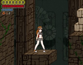 Kinetic Chronicle - Platformer Yuri Hentai Game - Long Loading! This is an action platformer Hentai game. The main heroine is a young treasure hunter Feley Fatalis. She has some special telekinetic powers. Her task is to find mysterious treasures. Use W A S D or Arrow keys to move. Click Left mouse button to kick or attack. Hold Right mouse button to charge and release the shot. You can click and drag objects. Move mouse over small rocks to pick them up. Also you have to shake your mouse to free yourself and get up.