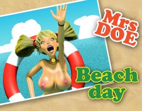 Mrs Doe Beach Day - In this nice logic game you'll not see a lot of nudity or huge rewards for minimal efforts. But the game is really challenging. I hope you'll complete all levels. Your task is to remove all chips from the water. Check help how you can jump from one to another.