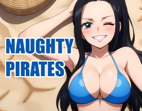 Naughty Pirates - This is a unique hentai visual novel parody that explores the exciting world of "Naughty Pirates" and gives a steamy turn on the popular One Piece universe. You will get the chance to go on a wild and crazy adventure across the Grand Line with the Straw Hat Pirates, not to mention interact with bishĹŤjo like Robin and Nami. Each of them will also have their own storylines and hidden sexual desires, so you can expect several hot scenes that offer ahegao, sumata, paizuri, and more. You will also fight fierce enemies, solve tricky puzzles, and make decisions that will alter the course of your adventure. As you progress through this eroge, you will unlock new scenes, secrets, and paths that lead to unexpected love stories and daring escapes. Hit play and dive into an unforgettable journey filled with excitement, danger, and passion.