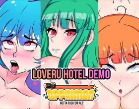 Oppaimon Loveru Hotel - This is a short part of the Oppaimon game. While it's still under development we can see 3 nice scenes with different girls named: Vulvysaur, Cummeleon, Wartortly. You just need to pick them and go through short dialog and watch how they are getting fucked. Press Shift to hide the text.