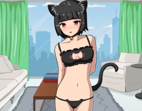 Pussy Trainer [v 0.1.4] - “Training your pussy” can mean a lot of things, but this porn game gets right to the point and lets you make a submissive slave of a very cute girl dressed like a kitty. She's eager to do anything you ask, including the sexiest, most degrading and cock-draining tasks! First, customize her hair, eyes, and clothing. Then get to work bending her over in multiple positions: fuck her in the pussy, up the ass, draw lewd messages on her, and make her moan like an animal. Feed your slave something nice, or something nasty. Take her down to your dungeon at any time for some extremely hard fucking that will really build her experience. Max out her level and you'll earn the ultimate prize: a cat-girl slave who's willing to satisfy you in any way you desire!