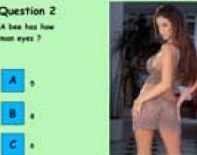 Sexy strip quiz 5 - This is a striptease game where you need to think and answer multiple choice questions correctly. Every time you answer correctly, a sexy brunette takes off some kind of clothes. But don't think that the questions are too simple. One wrong step and you'll have to play from the start.