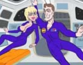 Space Shot - A couple of astronauts went into space. They really like each other and don't mind having sex in space, becoming the first people to try oral sex there. But they shouldn't think that they were the first, actually two gay astronauts did this a long time ago, in 1960. Watch this animation to find out all the details.