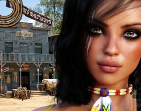 Wild Wet West - This is a great dating simulator situated in the Wild West. You'll be surrounded by 3 beautiful ladies: sheriff, dancer and a girl from Indian village. Your name is Samuel Nation and you have some nasty reputation. Your general task is to rob the bank and you decide to do it alone or with the help of those girls.