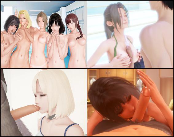 At the very beginning of the game, choose who you will play for. A lot will depend on your choice. The female character is still in the demo version. There are two ways in this game, choose which way you want to go. The choice is romantic or rough. In rough mode, you can make any girl a whore. With each new success, new girls are waiting for you. There are only five of them.