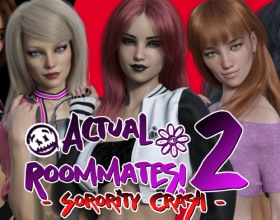 Actual Roommates 2 - Sorority Crash - This long-awaited sequel to the hit lesbian 3D porn game Actual Roommates drops you into the steamy chaos of Blairmont University as the daughter of infamous "12 Shots Lawrence." But a clerical screw-up leaves you dorm-less, so choose your vibe: cram into an overcrowded bunk for close-quarters fun, pledge a sorority for sisterly hookups, or grab an off-campus apartment for private nights of blowjobs, cunnilingus, doggystyle sex, vaginal romps, anal adventures, and steamy creampie finishes. The campus buzzes with gossip and weird corporate suits lurking in the dean's office, but ignore it all—focus on your studies, make story-shaping choices, and keep your true identity locked down tight. Can you carve your own wild path through college, dodging petty drama and shadowy conspiracies—while surrounded by horny lesbians ready for some intense action? Click play and try your best to keep your dignity intact now!