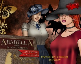 Arabella 1890 - Explore Victorian England with Arabella in this nsfw game based on the steamy 1890 erotic novel. Play as Arabella, a bold young woman defying the era’s strict social rules to explore her deepest desires. From seduction and bondage to group sex and exhibitionism, guide her through a sensual journey of self-discovery. Move between lavish upper-class estates and the gritty underbelly of society, experiencing romance, adventure, and taboo pleasures. Your choices shape Arabella’s path—so it's up to you to decide if she will embrace her true self or bend to society’s expectations. With provocative encounters involving cunnilingus, doggystyle sex, lesbian sex, and even debaucherous orgies, this game dives into the forbidden, blending passion and rebellion in a world of rigid etiquette.