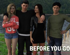 Before You Go - 4 young people Nathan, Dave, Jennifer and Rebecca are enjoying last night of college and having a good time. This is really short visual novel and you can pick 2 paths with one or another couple and enjoy their sexual adventures on 2 different locations.