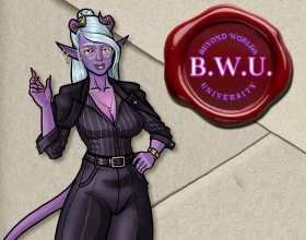 Beyond Worlds University - If you're craving some moody, gothic darkness, then buckle up because this porno game's got it in spades. You're a young guy right out of high school, no real friends, barely any family, grinding away at a soul-crushing, dead-end job with zero future in sight. Life feels like pure garbage, no cap. Then out of nowhere, you get accepted into some shadowy, mysterious university you never even remember applying to. Next thing you know, you're yanked into a full-on fantastical world, attending a sprawling academy packed with magic, wizards, and students hailing from all kinds of wild dimensions. The vibe is dark, enchanting, and dripping with forbidden energy. And the females here are smoking-hot, which creates tons of chances to hook up with students and seductive teachers alike. We're talking sloppy oral sex, wet cunnilingus sessions, passionate vaginal sex, rough doggystyle pounding, deep anal action, and satisfying creampie finishes that leave any babe trembling. Are you ready to dive into romance, mystery, and straight-up filthy fun? Then click start because your life is about to get a hell of a lot more exciting!
