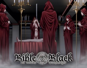 Bible Black - Dive into a dark and thrilling student game where you’re a regular student at a school buzzing with rumors of satanic rituals and a hidden room tied to a human sacrifice. Stumbling upon a mysterious occult book, the "Bible Black," you’re pulled into a world of magical powers and twisted desires. The book’s allure is irresistible, granting you the ability to control others and pursue any girl you want, like the sweet class president Shiraki, the occult-obsessed Saeki, or even the busty art professor Miss Takashiro. As you sink deeper into the occult, you become the center of cult intrigue and campus gossip. With unexpected plot twists, your choices decide how far you’ll go down this dark path of debauchery, filled with hardcore vaginal sex, hot creampies, intense orgies, and more. Click play on this hentai title and find out just where this cursed book intends to lead you!