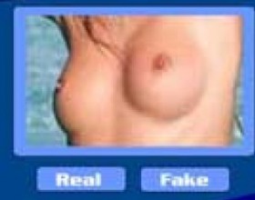 Breast test - Nail this test and you will be able to find out if you are as good as Hugh Hefner. How well do you know the female anatomy. Are you able to differentiate between real and fake breasts. In this game, your task will be to differentiate between sexy breasts. All you have to do is answer whether it is real or fake. The more pictures you get correctly the higher your percentage. Let's see if you can tell which boobies are naturally bred and which one are mostly likely silicones. This game is definitely a great guessing game.