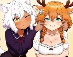 Chasing Memories – A Monster Girl RPG - Step into the role of a hero who’s lost all his memories and sets off on an epic journey to get them back. Along the way, you’ll run into the most seductive women and super passionate monster girls who are dying to tempt and seduce you with everything they’ve got. Whether you give in to their advances or stay strong is completely up to you. Still, if you do submit to them, then the kinky fun will span naughty handjobs, intense titfucking, rough doggystyle sex, raw creampie finishes, and more! The game uses a fun turn-based battle system straight out of Pokémon, where every enemy has their own sexy animated moves with different power, accuracy, and status effects. Get ready to explore dangerous dungeons, fight random encounters, hunt for treasures, and meet legendary hot beauties. But if you're not a fan of the RPG parts in this Ren’Py game, then the built-in cheat menu lets you skip the battles fast and jump right into all the porno action you want. Click start to test your mettle against some of the hottest monster babes you've ever seen!