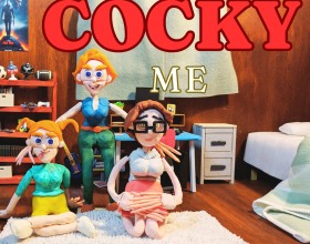 Cocky Me - Jump into this bizarre nsfw visual novel in a colorful, squishy plasticine universe! You wake up one random morning, look down, and to your surprise—you’re not a guy anymore, you’re literally a walking, talking cock and balls. Life as you knew it? Over. These insane, permanent changes could ruin everything, but you’re stuck in this warped reality with no rewind button. Do you freak out and try to fix it, or just say “fuck it” and embrace the chaos? Explore the freaky world, meet weird clay chicks who are weirdly into you, and dive headfirst into nonstop erotica: wet oral sessions, hard vaginal and anal pounding, plus messsy cumshots and hot creampies. Fight your fate or become the ultimate dick protagonist in this porn game—it’s all on you to decide, dude!