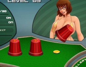 Crossing Cups Naughty Cartoons - Enjoy this crossing cups game which is filled with nice and hot cartoon pictures. All you need to do before is to beat an easy crossing cups game. Concentrate and try to tell where the coin is.