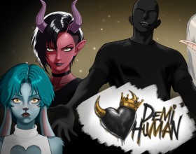 Demi-Human - Jump into this fantasy visual novel set fifty years after mysterious gates ripped open, dumping elves, orcs, dwarves, demons, angels, and every other sexy demi-human species into our world. Luckily, you scored a limited spot at the first-ever interspecies university, a total hotbed of barely-contained lust and political drama. Rub shoulders with curvy elf archers begging for cunnilingus, dominant succubus girls who’ll pin you down for rough cowgirl sex, teasing succubi that live for hot creampie finishes, or innocent-looking angels ready to spread their wings and legs for passionate vaginal sex. Keep in mind that some people want unity and others want war. Will you build loving relationships or try to destroy this new world one fuckfest at a time? Hit play on this thrilling porn game to see what choice you'll end up making!