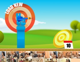 Dildo Darts - We all remember famous game Angry Birds. This is something similar to that, instead of destroying constructions of evil pigs you have to ruin buildings from dildos to reach and hit the targets. You'll get points and trade them to sexy pictures and videos. Use your mouse to aim and shoot.