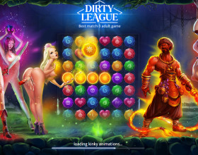 Dirty League - We hope that you are here to save the girls? For years they have been pleasing heroes helping to draw magic. Now these horrid monsters have chained them and use their holes not as intended. Help them, chase those evil bastards away. One of the best match 3 porn games of all time.