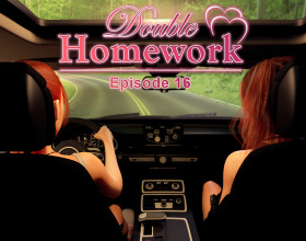 Double Homework - Episode 16 - This game features a continuation of a storyline where you don't remember exactly what happened last night and where you are. You are stranded and are trying to figure out what happened the previous night. As we all know, the morning afters can leave you second guessing your entire life. Step by step, you will recover your memory and will slowly figure everything out. The time will come where you will have to fight against Dennis somehow. Right now you don't know who he is but you will soon enough. In the meantime, have some fun with sexy babes including Johanna, Amy and Morgan.