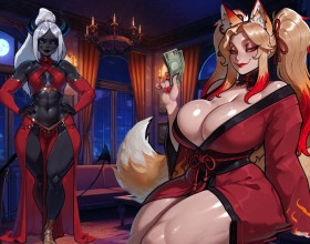 Drained and Tamed - You’re a legendary hero sent by the Church to take down Nox, a powerful succubus. But things go south fast, and you end up stripped of your powers, trapped in her sinful realm. To reclaim your strength, you’ll battle hordes of busty neko demons who are as deadly as they are tempting, using their charms to lure you into submission with steamy encounters like oral sex, vaginal sex, anal sex, and more. Each victory gets you closer to facing Nox again, but the constant temptation tests your faith. Will you stay true to your holy mission or give in to the pleasures of the flesh? It’s a wild, lust-filled fight to the top in this porn game where every choice matters. So, be prepared for an incredibly story-rich adventure made up of seduction, corruption, lust, and desire!