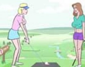Fore-Play - This game is about two sexy girls who were just minding their business and playing golf until one of them shoots the golf ball. It hits one man in-between his legs and he quickly falls down while groaning. She rushes down to him to see he is okay. As a good Samaritan, she starts massaging his dick hoping that it will make him feel all better. Turns out she's a physiotherapist and is good at managing pain. But by the looks of things, this guy is not in any pain whatsoever. He is just lying there enjoying a nice handjob!