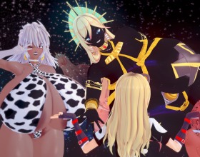 Gazonga Chronicles - Welcome to a tale old as time where you were out grabbing something at your local convenience store when a truck hit you. And just like that you are DEAD! You are taken to the afterlife where you meet the sexy Goddess Finity. She decides to give you a second chance at life. She sends you to the magical world of Gazonga. Your task will be to explore this mysterious place where you will meet sexy beauties, strange creatures and horny babes. You are just an ordinary guy with a normal dick. Will you be able to satisfy the giant babes? Travel to cities, forests and dungeons then fuck the girlies that you meet. Let’s see how bad you want to fuck. Remember to use this second chance to the fullest!