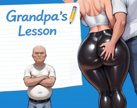 Grandpa's Lesson - Strap yourself in and prepare for a wild slow-burn NTR ride full of gradual corruption, burning guilt, and that forbidden desire that’ll hook you hard from the start. You and your hot fiancée Susie decide to invite your old grandfather Richard to crash with you guys for a couple weeks, figuring he’s just a strict, conservative old man still a bit out of it after his accident. But behind that sweet innocent mask hides a sneaky, super dominant, and insanely depraved perv who knows exactly what he wants. With his massive impressive cock and decades of wild sexual experience, he slowly worms his way into your relationship, zeroing in on Susie’s growing frustration from not getting enough action lately.
What starts as innocent hugs, clumsy accidental touches, those “therapeutic” massages, and him helping out around the house soon explodes into something way more depraved and addictive. You’ll watch him treating her to cunnilingus that makes her moan, getting sloppy blowjobs from her eager mouth, pounding away in hot vaginal sex, and finishing with thick creampies that leaves her craving more as he steals your girl right under your nose. If you’re into erotic visual novels full of taboo heat, then click play on this dirty porno game for the ultimate cuckold thrill!
