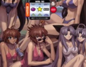 H.A.L.C Slot 5 - Earn money in slot machine to open new pages and collect Stars to unlock Hentai TV channel buttons. 152 new erotic pages with hot girls and new kind of bonus-mini game. Use mouse to select and turn the pages or call TV screen. Place Your bets and spin Your slots.
