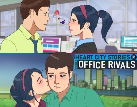 Heart City Stories Ep. 2: Office Rivals - You and your co-worker Nanako have always been rivals, constantly competing against each other at work. But now, due to your boss’s orders, you must work together on a project. This forced cooperation brings old tensions to the surface, and you start to reflect on what went wrong between you two. As you spend more time with Nanako, the story unfolds to explore whether those unresolved feelings could rekindle a lost connection. Nanako may even help you realize that life is more than just work and productivity, teaching you to find balance and meaning outside of your career. Your choices will shape the outcome of this complicated relationship.