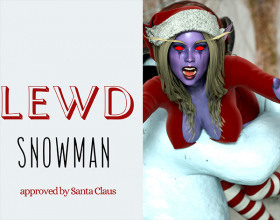 Lewd Snowman - Merry Christmas everyone. In this short comic book you'll see naughty snowmen and the Christmas Elf with red eyes, more like a demon. Actually that's Sylvanas Windrunner from Warcraft and she'll be fucked by two horny snow guys. Just use arrow keys to navigate through the story.
