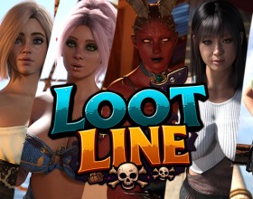 Loot Line Season 2 - Ahoy, mate! Step back into the wild world of Loot Line as Captain Bob in the second season of this thrilling 3D porn game series! Set sail for the Armada’s fortress, commanding your pirate ship through stormy seas and epic battles. As a fearless conqueror in the midst of his ultimate goal, you will reminisce about past victories and be surrounded by bold, seductive women, each with fiery personalities and hidden desires. Flirt, take risks, and spark some steamy moments on deck. If you play your cards right, maybe more than just the cannons will fire tonight! Take the time to lead your crew, earn their trust, and uncover their deepest secrets as you also bond through daring quests. And whether it's blowjobs, handjobs, creampies, or anal, this is a fantasy realm where sensual encounters and the choices you make will deepen your connections. But are you ready to immerse yourself in a world where you must constantly prove you’re the greatest captain the seas have ever seen? Hit play to test your mettle across an uncensored tale filled with raw and passionate HD sex scenes, set across the high seas!