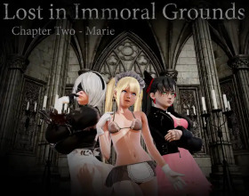 Lost in Immoral Grounds Chapter 2 [v 0.5] - Honoka was captured and now you will be in control of a new hero, her friend, Marie (also from Dead or Alive). Explore the castle and find other companions to help in the adventure and look for books and pages with the art of love to increases their perversion levels.