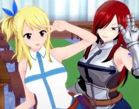 Naughty Tail - Hey there, hot stuff! Welcome to Naughty Tail, a magical world filled with horny anime babes just dying to fuck your brains out. You're an average Joe who stumbles upon a portal to this realm of sin. A seductive voice lures you in, promising untold pleasures and adventures. Will you dominate these slutty girls and make them your personal playthings? Or will you save the day and become their hero? Either way, get ready for the ride of your life in this unforgettable porno adventure! These babes have huge tits, tight pussies, and they're all yours for the taking. Don't be shy - grab their asses and fuck them senseless!