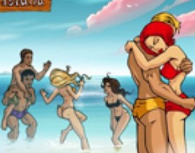 Pleasure Island - Your task in this sexy game is to take a walk along the beach and collect flowers and condoms on your way. You will need them for your lovely girlfriend/boyfriend. But be careful! Avoid a huge mutant insects who want to kill you. Use the Arrow keys to move your character. Collect big condom to pass the big bug on your walk - it makes you kinda invisible.