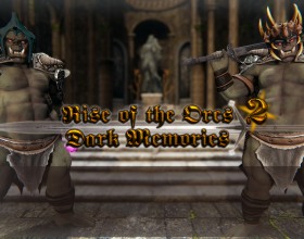 Rise of the Orcs 2: Dark Memories - Orcs, once weak, suddenly grow powerful and hungrier for conquest especially human girls. They rip the beauties from their homes, tearing clothes to expose trembling bodies. Green hands grope delicate curves meant for you. With a roar, you charge into battle, sword singing as it cleaves orc flesh. Blood spatters as you fight through the horde to rescue a struggling maiden. She looks up at you with gratitude, her juicy pussy yours to claim. Show those ugly fuckers what happens when they mess with your women! Of course after the battles, the hot pussies will be waiting to honor their brave knight. Your cock will be glorified and sucked dry.