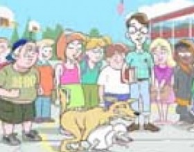 School Daze - Two dogs are having sex inside the crowd of pupils and all of them are watching this process. When sexy teacher noticed that she came outside to make them stop but everything she tried didn’t work. There was one little boy who knew how to make them stop.