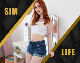 SimLife - Step into the early 2000s as Liam and Mia, two college students figuring out life, love, and everything in between. Mia’s a sharp, ambitious daughter of a tech mogul, with big plans and plenty of admirers. Liam’s a regular guy, balancing academics and sports, who somehow catches Mia’s eye. As their romance sparks, you’ll guide them through tough choices that lead to different paths. Some of which are so serious that they can't be undone when it comes to their careers, relationships, and even intimate encounters with blowjobs, doggystyle sex, creampies, etc. Since this nsfw game features real life pornstars like Elsa Jean and Mia Malkova, you can expect an exciting narrative that simulates real-life interactions. So, hit play and get ready for a lot of heavy passion, unexpected plot twists, and complex decision-making.