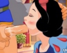 Snow White Blowjob - This is a Snow White porn parody that explores how good this Disney character is at licking and sucking cock. Since the seven dwarfs are not around to protect her, she is completely devoted to pleasing you sexually. The game starts slow and easy but as it continues to progress, you will be able to get a good deepthroat out of her. To control her head, simply move your mouse cursor around and she will start sucking so hard she can hardly breathe. By the end, you can cum in her mouth and force her to choke. Play the game and watch how slutty this sweet fairy tale princess can be if the situation demands it.