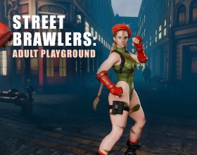 Street Brawlers: Adult Playground - This is a parody porno game that immerses you into the world of Street Fighter. In this gritty urban landscape, you will need to face off against strong female opponents by navigating through steamy encounters, deadly brawls, and unexpected plot twists that revolve around a story filled with seduction and allure. Each encounter will require you to harness your charm and combat skills, as well as make the right choices that will ultimately shape your path into becoming the  champion. As you progress through the game, you will also explore passionate connections and unlock all sorts of erotic scenes involving cunnilingus, vaginal sex, creampies and even cumshots, both inside and outside the ring! Do you thing you can come out on top amongst these fierce and formidable women? Click Start and dive into this high-energy adventure where sexual desire is as just as powerful as fighting skill!