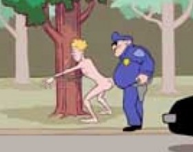 The Victim - Man got robbed, beated and tied to the tree naked. He was very glad to see a policeman driving by. But he rapidly changed his mind because when a policeman noticed his naked back he decided not to help him but use this situation.