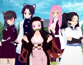 Training Slayer - If you love the Demon Slayer anime, then this is a thrilling parody porn game that you will love, featuring all the sexiest female hashira like Shinobu, Nezuko, Mitsuri, and others. One night, an ordinary high school student’s life takes a wild turn after he gets attacked by a terrifying monster and is saved by a mysterious girl warrior. From there, he gets transported to an isolated village in a secret dimension to recover. There, he learns about this strange world, its customs and its dark secret that leads him to participate in a special training program. Most of the people he meets there will be women, and they are all super-friendly. So, as you progress through the story, you can expect to see a lot of nude and erotic scenes with masturbation, blowjobs, titfucks, and so much more. Click start and follow our hero, as what started as a scary moment turns into an amazing adventure that promises to fulfill all his deepest and perverted desires!