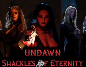 UNDAWN: Shackles Of Eternity - Dive into this dark fantasy porn game where light and shadow have blurred into one twisted realm of betrayal and raw lust. No heroes here, just backstabbers ready to fuck you over or fuck you senseless. Take control of Rhiannon, a stunningly beautiful and sharp woman with a mysterious past, surviving in this dangerous world. She's ice cold and untouched, her tight pussy never felt a cock or tender love. Can you guide her through steamy sex experiments, melt her frozen heart, and turn her into a dripping wet slut begging for more? Watch as she gets pounded hard, creampied deep, and explores every filthy desire while navigating betrayals and forbidden pleasures. The choice to corrupt her completely is yours!
