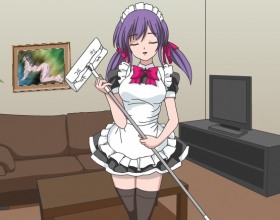 Upskirt Negotiations - Kon'nichiwa goshujinsama-hen - Yui Kanbara will be a maid for you. You play as a guy who ordered a special exclusive maid service at your home. Tell her what you want to clean up and how she should dress up for that.