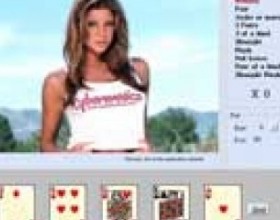 Video poker - Play video strip poker against three of the sexiest girls. At the very beginning of the game, choose one of the three and start playing. You have only 100 points on your account, and the maximum bet is 5. As soon as you win all the money, the girl will undress herself for you and show her beautiful body. Each of them has something to show you.