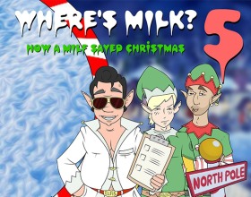 Where is The Milk 5? - Get ready to play the role of Mrs. Megamounds, a busty MILF on a mission to save (or maybe steal) Christmas! When Santa’s reindeer are too tired to fly, Mrs. Megamounds is teleported to the North Pole to whip up a magical dessert to power them up. But this cash-strapped bombshell has her own plan—snag the sleigh and all its presents! From wrangling naughty elves to gathering ingredients in kinky, chaotic ways, every step is packed with blowjobs, titfucks, cumshots, and more. Will Mrs. Megamounds pull off the ultimate holiday heist, or will her naughty antics end in a creamy Christmas cum-clusion? Expect mayhem, unexpected twists, and a whole lot of spicy fun in this over-the-top porn animation game that turns the Santa holiday season into a time of glorified perversion!